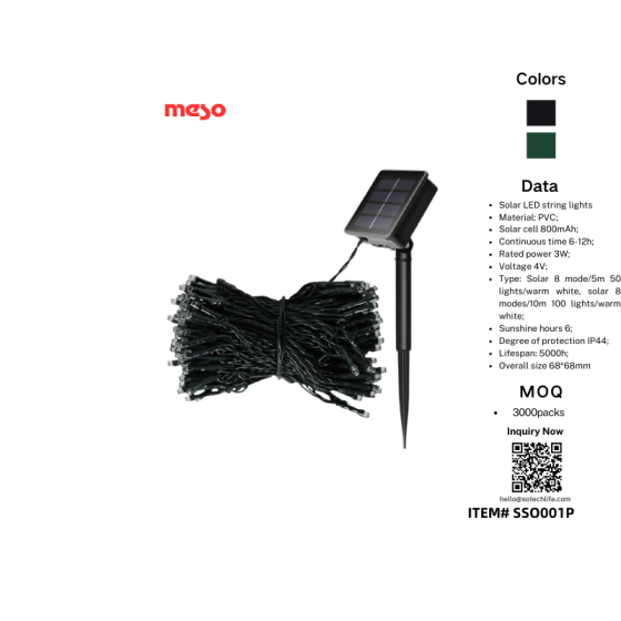 christmas solar string light