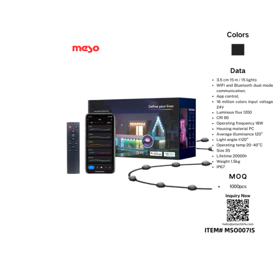 Intelligent colorful light string